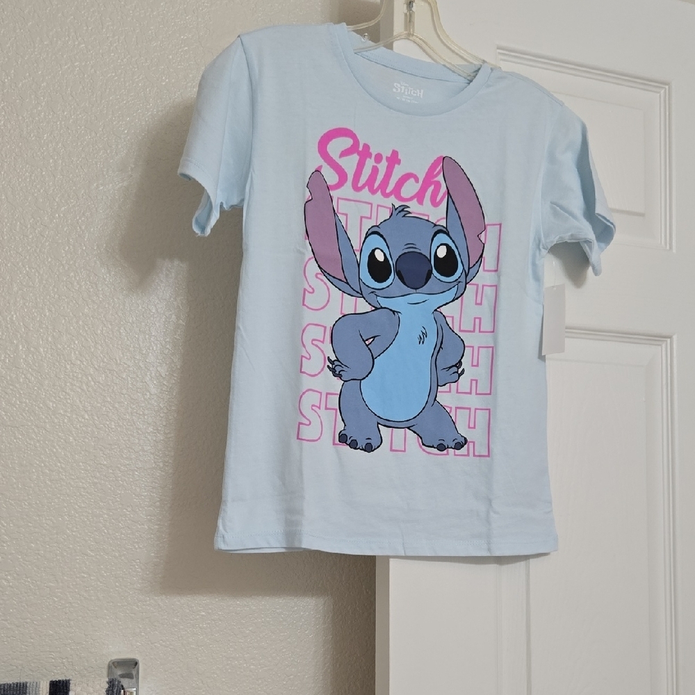 Disney Blue Stitch Short Sleeve Tee Size S Nwt